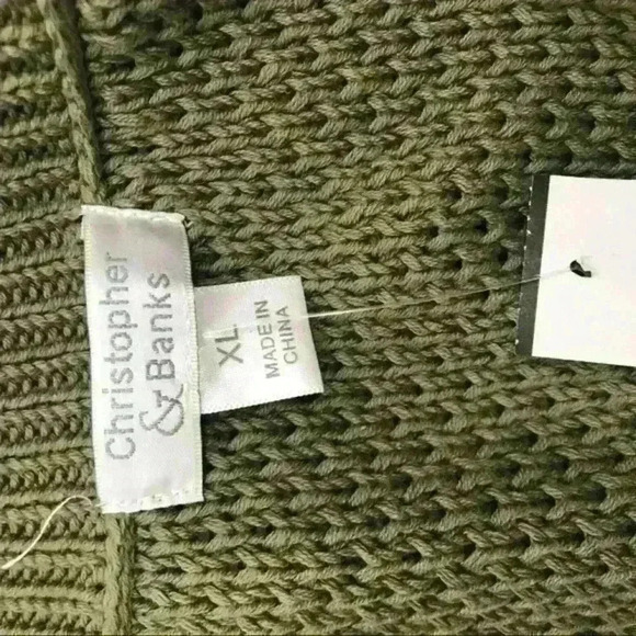 Christopher & Banks Button Front Sweater Size XL - Picture 5 of 6